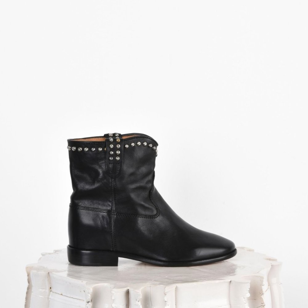 Isabel Marant Studded Crisi Wedge Boots